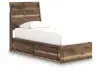 Chirason - Panel Bed With Storage