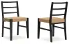 Isanti - Dining Room Side Chair (Set of 2) - Light Brown / Black