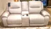 Real Moments - Power Reclining Loveseat With Audio Seating - Ash