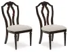 Lavinton - Dining Upholstered Side Chair (Set of 2) - Tan / Brown
