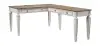 Realyn - Home Office L Shaped Desk - White / Brown