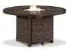Paradise Trail - Round Fire Pit Table - Medium Brown