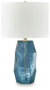Tallow - Glass Table Lamp - Blue