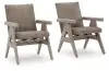 Cliff Trails - Rocking Arm Chair (Set of 2) - Beige