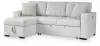 Wohlen - 2-Piece Sectional With Pop Up Sleeper And LAF Corner Chaise - Alloy