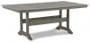 Visola - RECT Dining Table w/Umb OPT - Gray