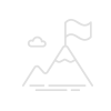 mountain with flag on top icon