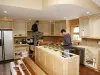 class a construction team remodeling a kitchen