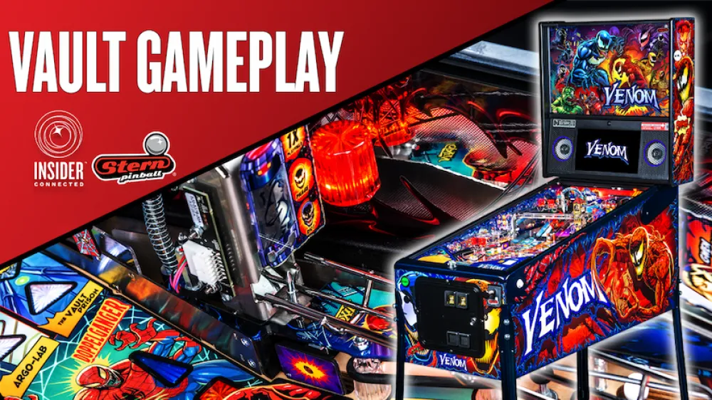 Official Stern Venom Vault gameplay video artwork