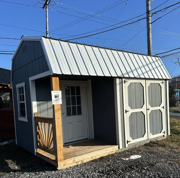 10x14 Side Lofted Barn Cabin