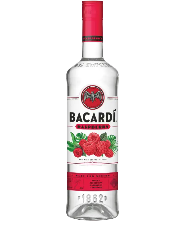 Bacardi Raspberry Flavored Rum 1L