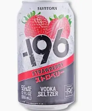 Suntory -196 Vodka Seltzer Strawberry 355ml