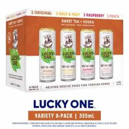 Lucky One Tea & Vodka Variety Can 8Pk 8x12oz
