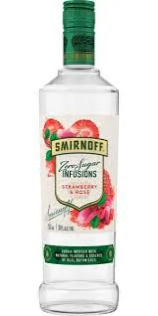 Smirnoff Zero Sugar Infusions Strawberry & Rose Vodka 750ml
