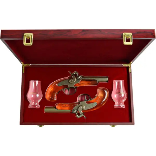 H. Deringer Bourbon Whiskey Pistol Gift Set 400ml
