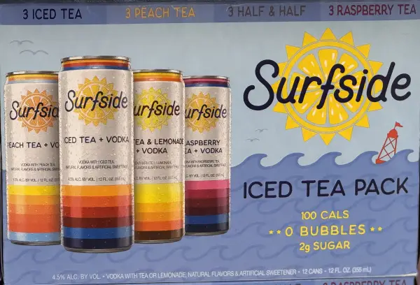 Surfside Iced Tea Vodka Variety Pack 12 x 355ml Cans