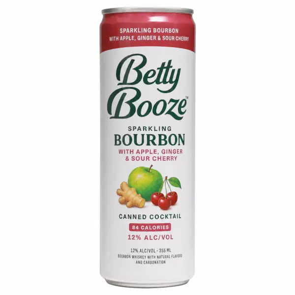 Betty Booze Sparkling Bourbon With Apple Ginger Sour Cherry 355ml