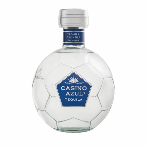 Casino Azul Silver Soccer Ball Tequila 750ml