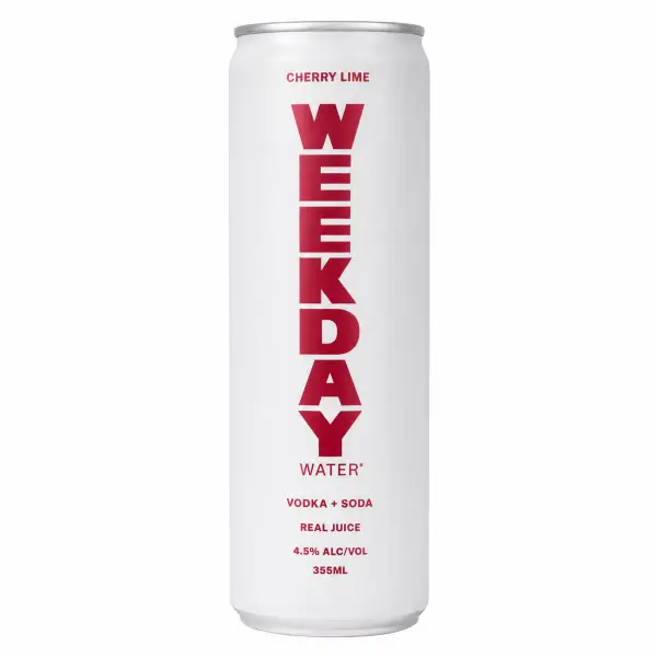 Weekday Water Cherry Lime 355ml