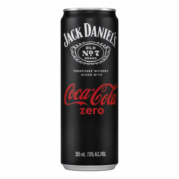 Jack Daniel's & Coca-Cola Zero Sugar 355ml