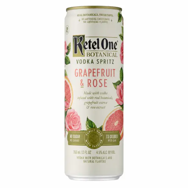 Ketel One Botanical Vodka Spritz Grapefruit & Rose 355ml