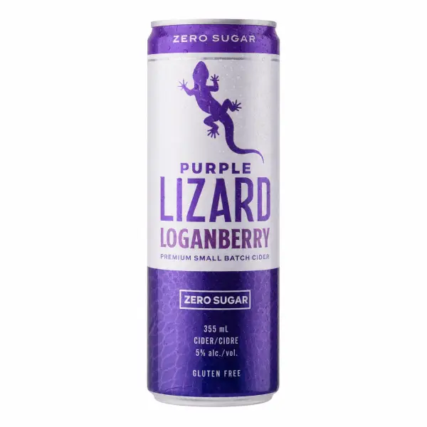 Loganberry Zero Sugar 355 Purple Lizard