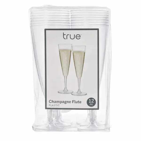 Plastic Champagne Flute 12 Pk True Brands