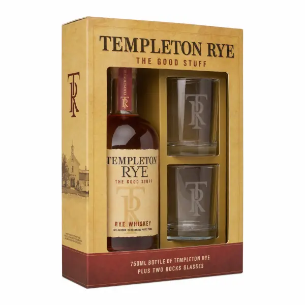 Templeton Rye Whiskey Gift Set 750ml