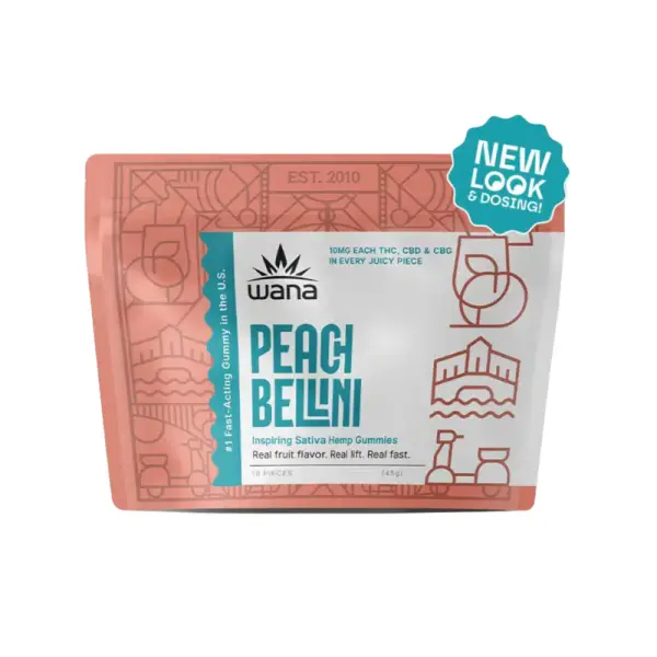 Wana - Quick Inspire – Peach Bellini Gummies