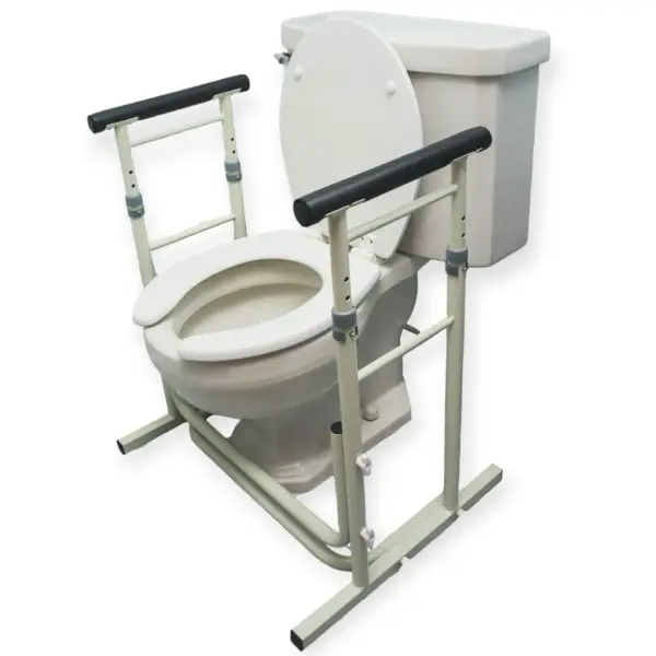Essential Height Adjustable Standing Toilet Rails