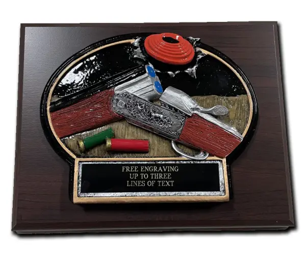 Sporting Clay Loading Gun Resin Plaque Award-BTX766P