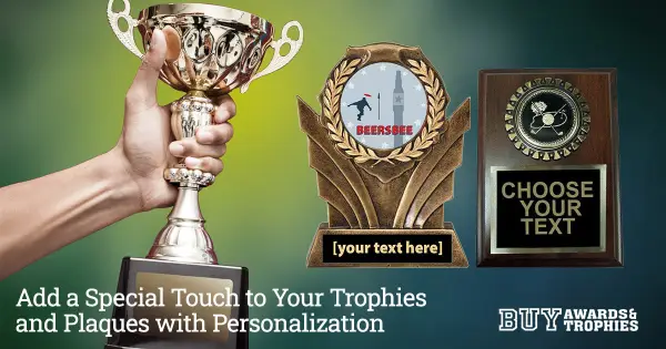 Add a Special Touch to Your Trophies and Plaques with Personalization