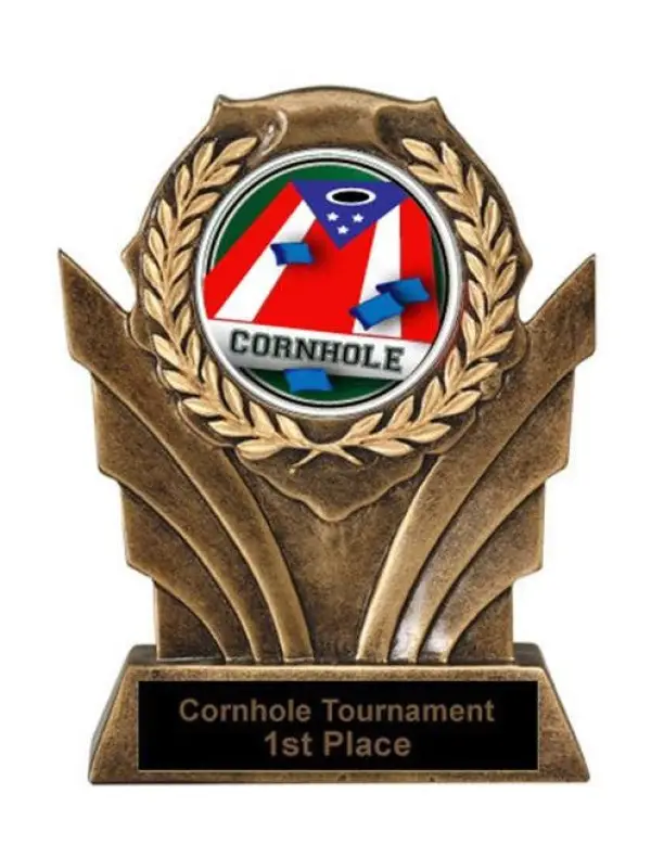 Cornhole Victory Resin Trophy