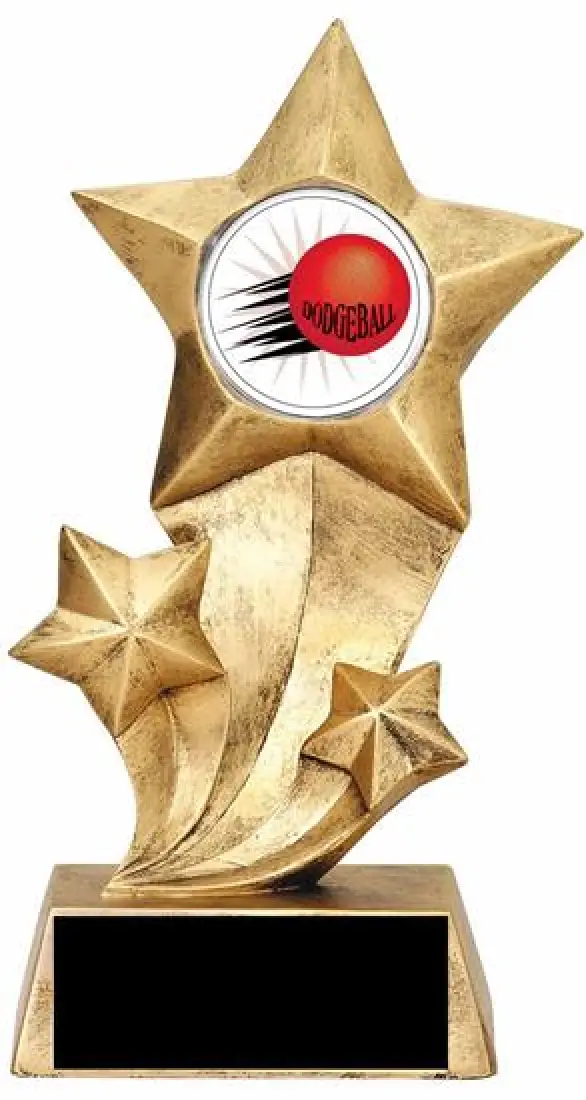 Resin Stars Dodgeball Trophy