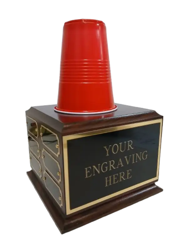 Flip Cup Traveling Trophy