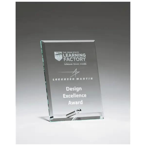 Clear Glass Easel Post