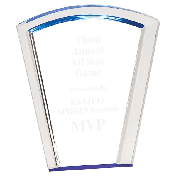 Blue Acrylic Fan Award