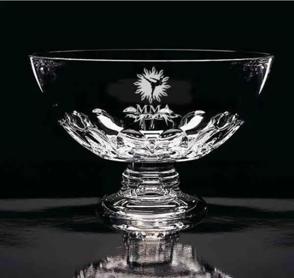 Mixed Martial Arts Challenger Crystal Bowl