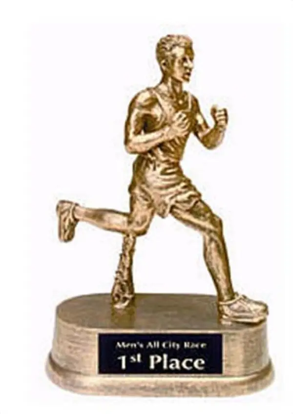Male Track Resin Trophy