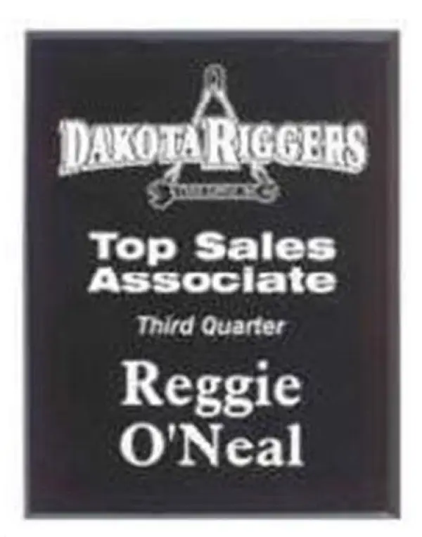 Solid Black Acrylic Plaque