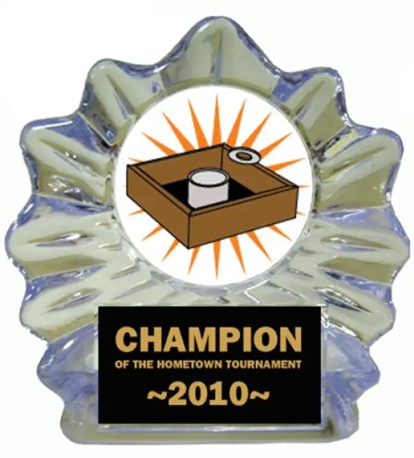 Washer Toss Ice Flame Award