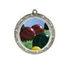 Shooting Star Bocce Ball Neck Medal