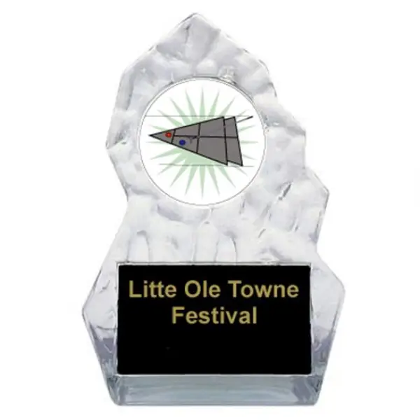 Shuffleboard Lightning Sculpted Trophy