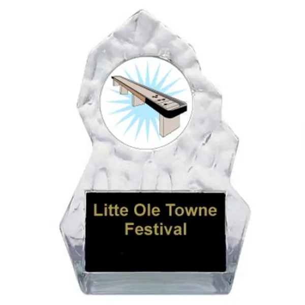 Table Shuffleboard Lightning Sculpted Trophy