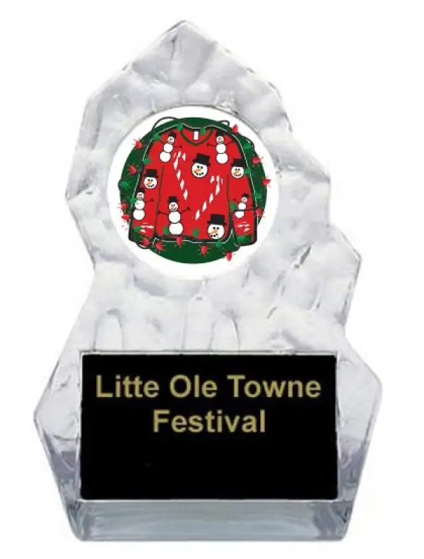 Ugly Christmas Sweater Lightning Sculpted Trophy