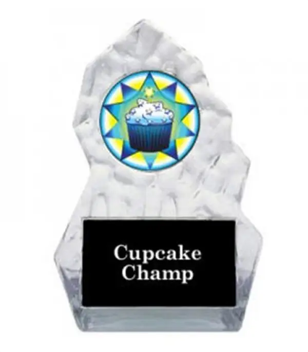 Lightning Sculpted Cupcake Trophy