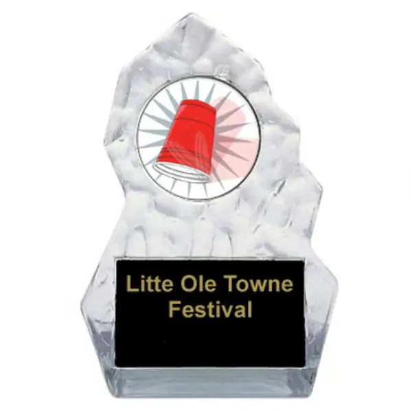 Lightening Sculpted Flip Cup Trophy