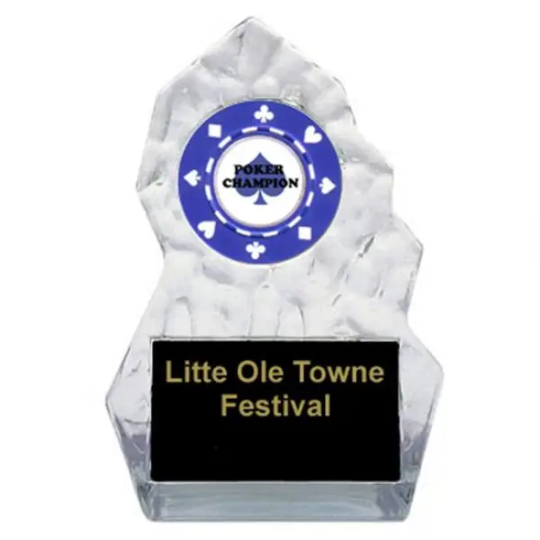 Poker Lightning Sculpted Trophy