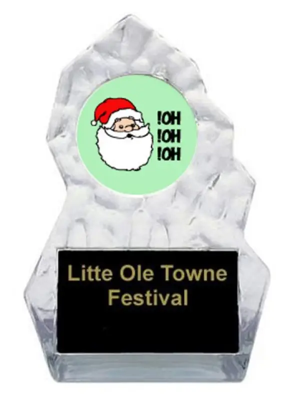 Lightning Sculpted Santa Trophy