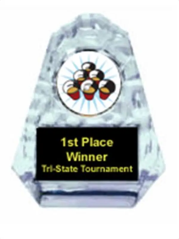 Beer Pong Sculpted Ice Award